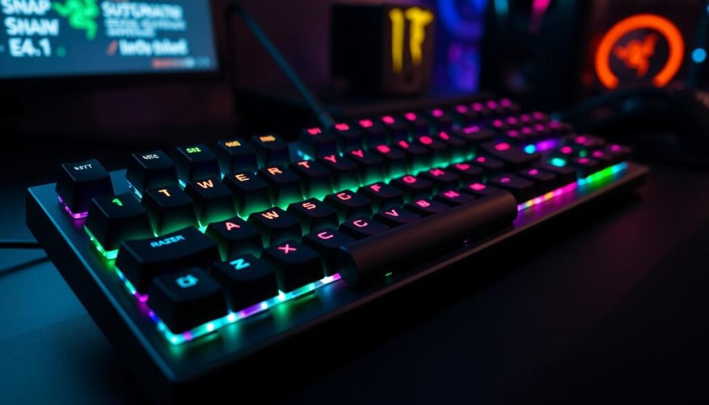 Razer keyboard snap tap technology