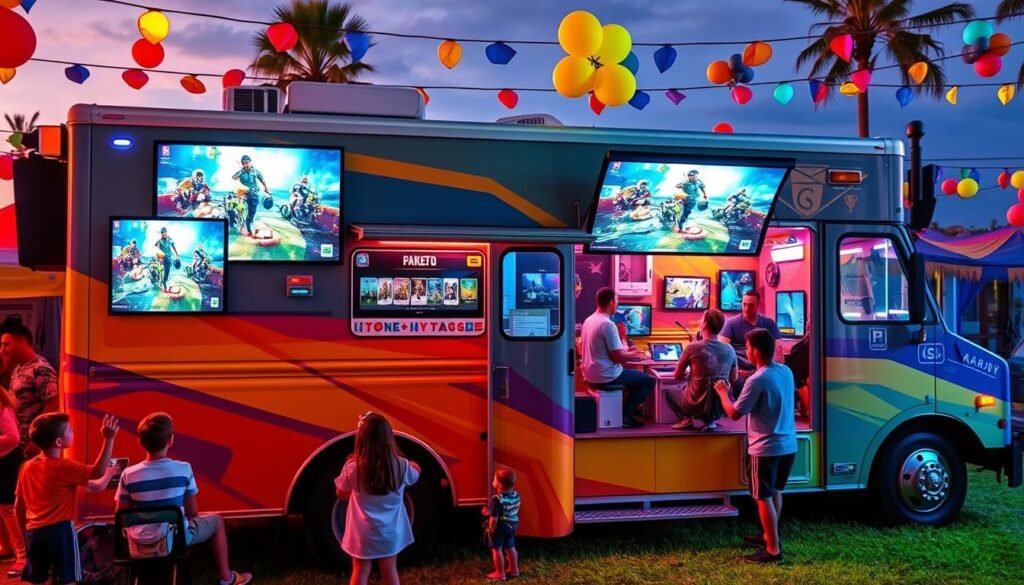 video game truck rental
