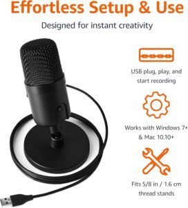 Cardioid condenser mic for podcasting